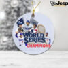 Los Angeles Dodgers Baseball World Series Ornament, Dodgers World Series Champions 2024 Ornaments for Christmas Tree, Christmas Ornament