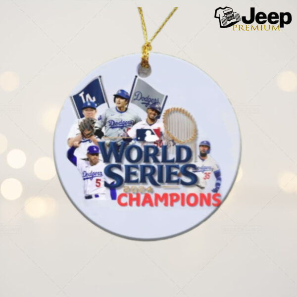 Los Angeles Dodgers Baseball World Series Ornament, Dodgers World Series Champions 2024 Ornaments for Christmas Tree, Christmas Ornament