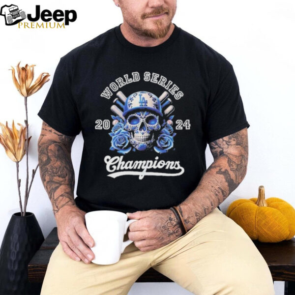 Los Angeles Dodgers Skull World Series Champions 2024 Shirt