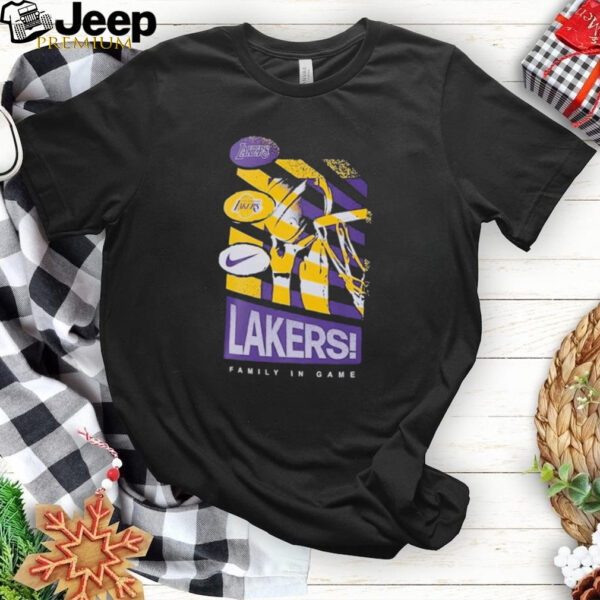 Los Angeles Lakers Family In Game Nike T Shirts