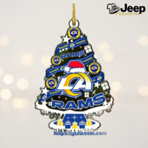 Los Angeles Rams Christmas Tree Acrylic Ornament