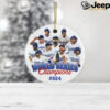 Los Angeles World Series Champions 2024 Baseball Ornaments for Christmas Tree Los Angeles Baseball World Series