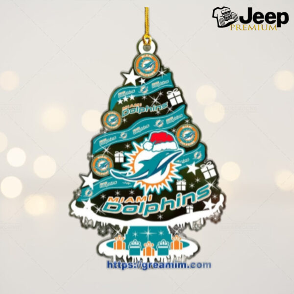 Miami Dolphins Christmas Tree Acrylic Ornament