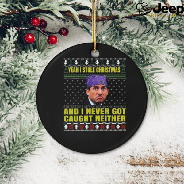 Michael Scott Yeah I Stole Christmas And I Never Got Caught Neither 2024 Shirt