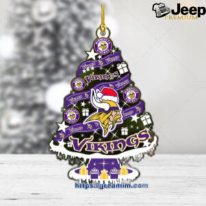 Minnesota Vikings Christmas Tree Acrylic Ornament