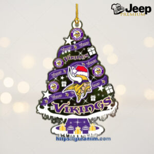 Minnesota Vikings Christmas Tree Acrylic Ornament