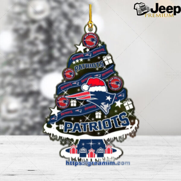 New England Patriots Christmas Tree Acrylic Ornament