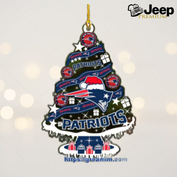 New England Patriots Christmas Tree Acrylic Ornament