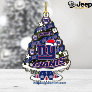 New York Giants Christmas Tree Acrylic Ornament