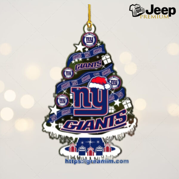 New York Giants Christmas Tree Acrylic Ornament