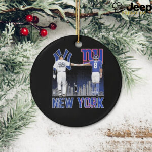 New York Yankees Aaron Judge X New York Giants Daniel Jones Shirt