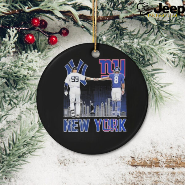 New York Yankees Aaron Judge X New York Giants Daniel Jones Shirt