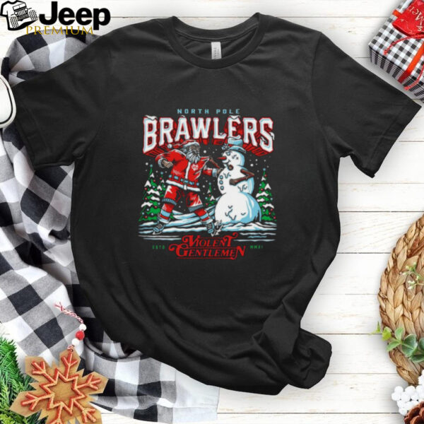 North Pole Brawlers Violent Gentlemen Christmas 2024 Shirt