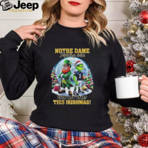 Notre Dame Fighting Irish Luck And Cheer This Irishmas Christmas T shirt