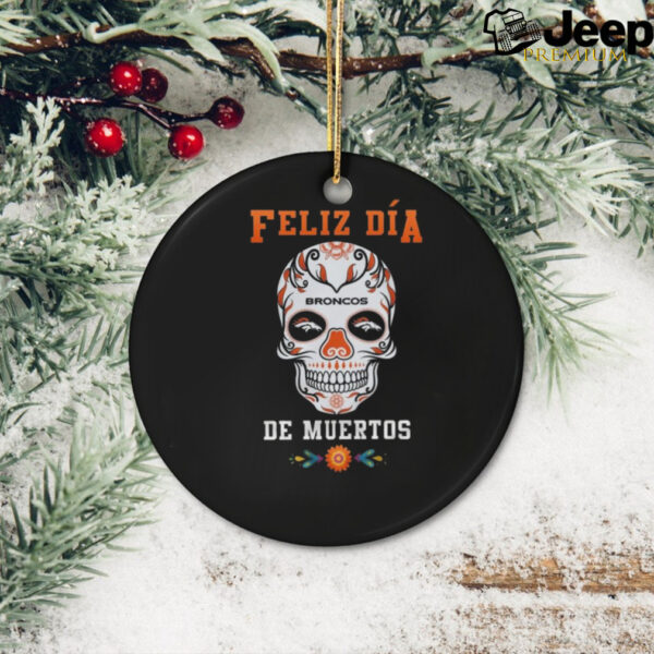 Official Denver Broncos Football Feliz Dia De Los Muertos Skull 2024 Shirt