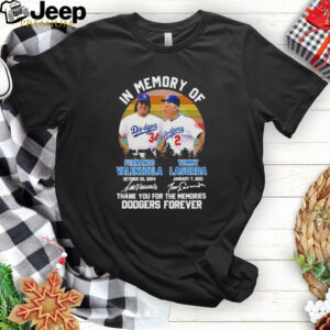 Official Los Angeles Dodgers In Memory Of Fernando Valenzuela Tommy Lasorda T Shirt