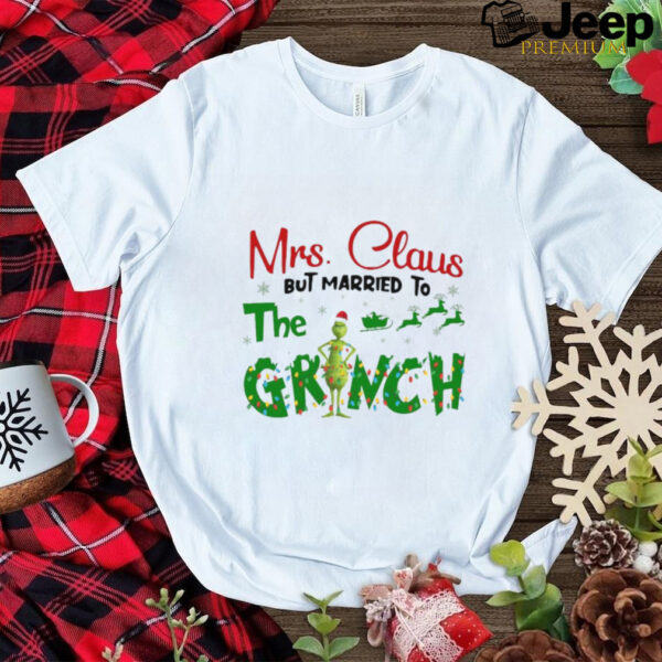 Official Mrs Claus But Married To The Grinch Christmas 2024 Shirt