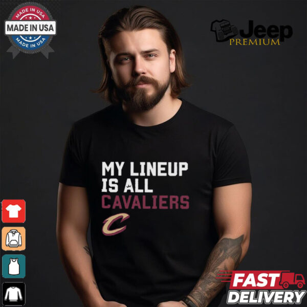 Official My Lineup Is Cleveland Cavaliers NBA t shirt