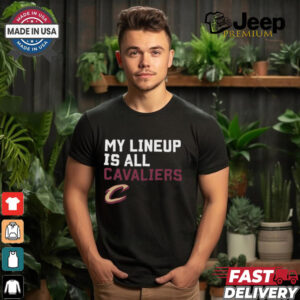 Official My Lineup Is Cleveland Cavaliers NBA t shirt