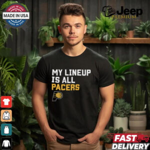 Official My Lineup Is Indiana Pacers NBA t shirt