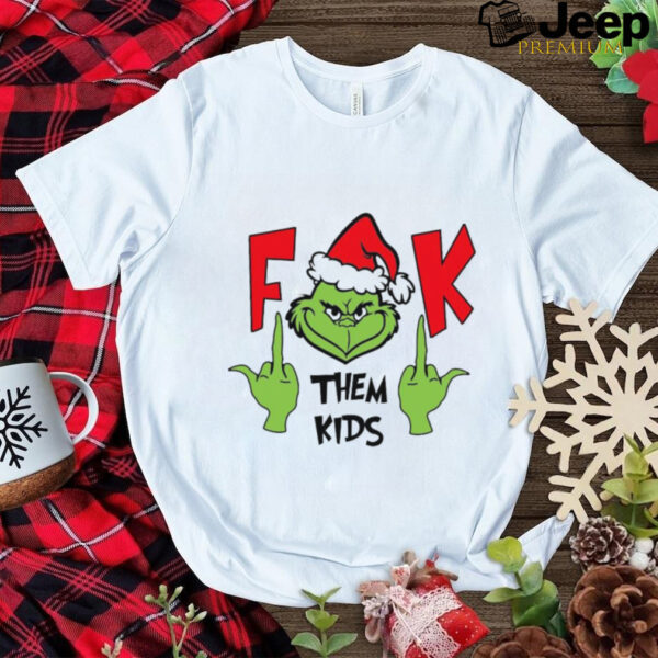 Official Santa Grinch fuck them kids Christmas 2024 Shirt