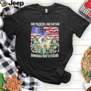 One Green Bay Packers, One Nation Honoring Our Veterans Shirt