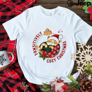 Pawsitively Cozy Christmas cat shirt