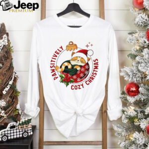 Pawsitively Cozy Christmas cat shirt