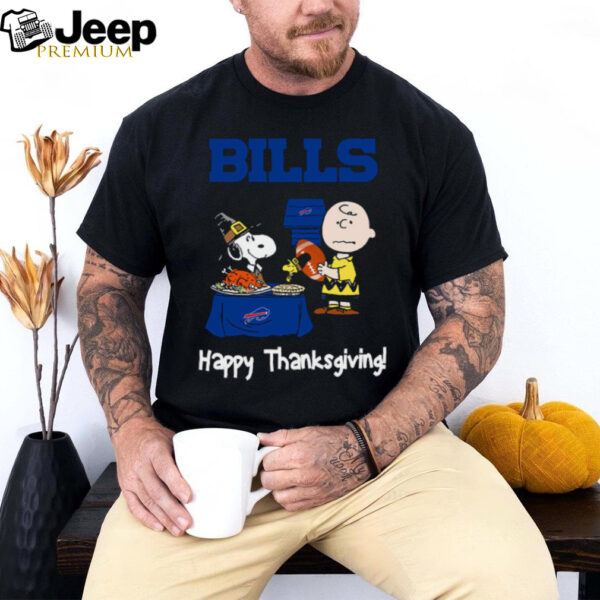 Peanuts Buffalo Bills Football Happy Thanksgiving T Shirt