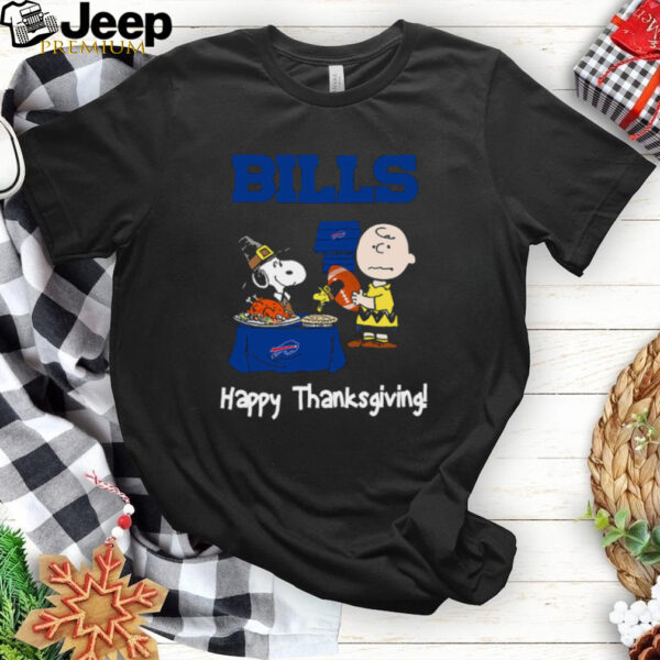 Peanuts Buffalo Bills Football Happy Thanksgiving T Shirt