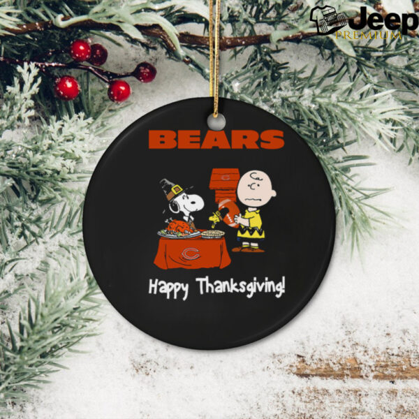 Peanuts Chicago Bears Football Happy Thanksgiving T Shirt