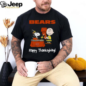 Peanuts Chicago Bears Football Happy Thanksgiving T Shirt