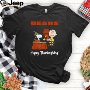 Peanuts Chicago Bears Football Happy Thanksgiving T Shirt