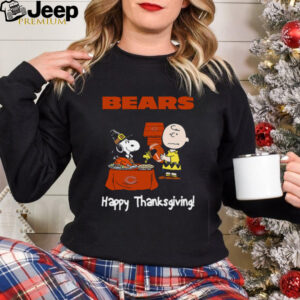 Peanuts Chicago Bears Football Happy Thanksgiving T Shirt