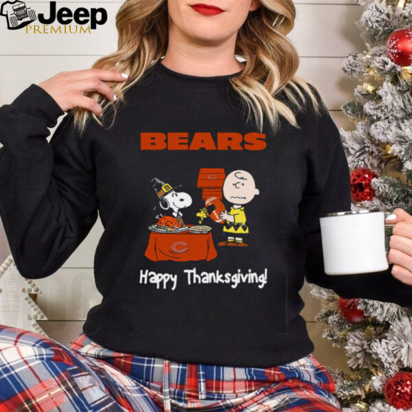 Peanuts Chicago Bears Football Happy Thanksgiving T Shirt