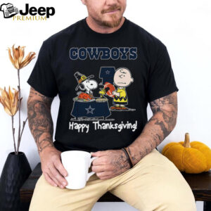 Peanuts Dallas Cowboys Football Happy Thanksgiving T Shirt