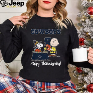 Peanuts Dallas Cowboys Football Happy Thanksgiving T Shirt