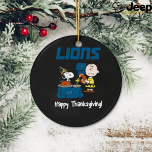 Peanuts Detroit Lions Football Happy Thanksgiving T Shirt