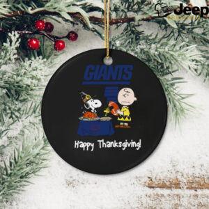 Peanuts New York Giants Football Happy Thanksgiving T Shirt