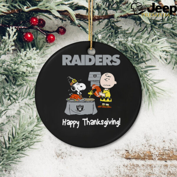 Peanuts Oakland Raiders Football Happy Thanksgiving T Shirt