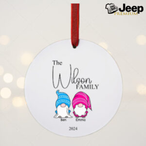 Personalised Christmas Tree Family Gonks Ornament