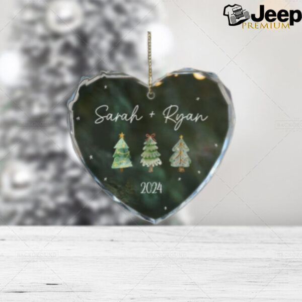 Personalized Couples Christmas Ornament, Couple Names Christmas Ornament, Our First Christmas Together, New Couple Gift, Glass Ornament