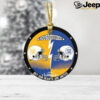 Personalized House Divided Ornament, House Divided Football, Football Team Ornament, Football Christmas Ornament, Football Lover Gifts