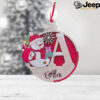 Personalized Snowman Alphabet Christmas Ornaments