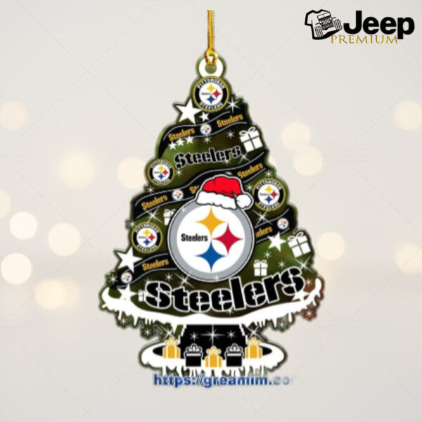 Pittsburgh Steelers Christmas Tree Acrylic Ornament