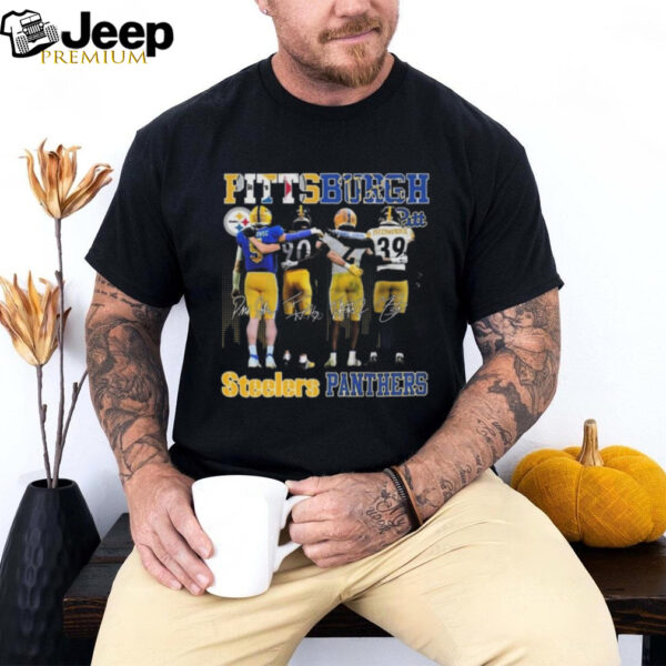 Pittsburgh Steelers Pittsburgh Panthers The Legends Jurkovec Abanikanda Watt Fitzpatrick Signatures 2024 Shirt