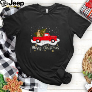 Red Truck Merry Christmas Tree German Shepherd Christmas German Shepherd T Shirt