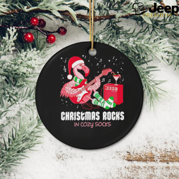 Rockin’ Flamingo Christmas rocks shirt