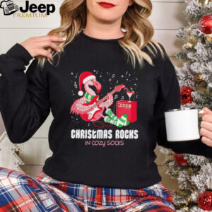 Rockin’ Flamingo Christmas rocks shirt