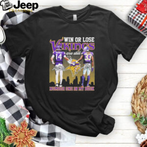 Sam Darnold And Brian Asamoah II Win Or Lose Minnesota Vikings Number One In My Book Shirt